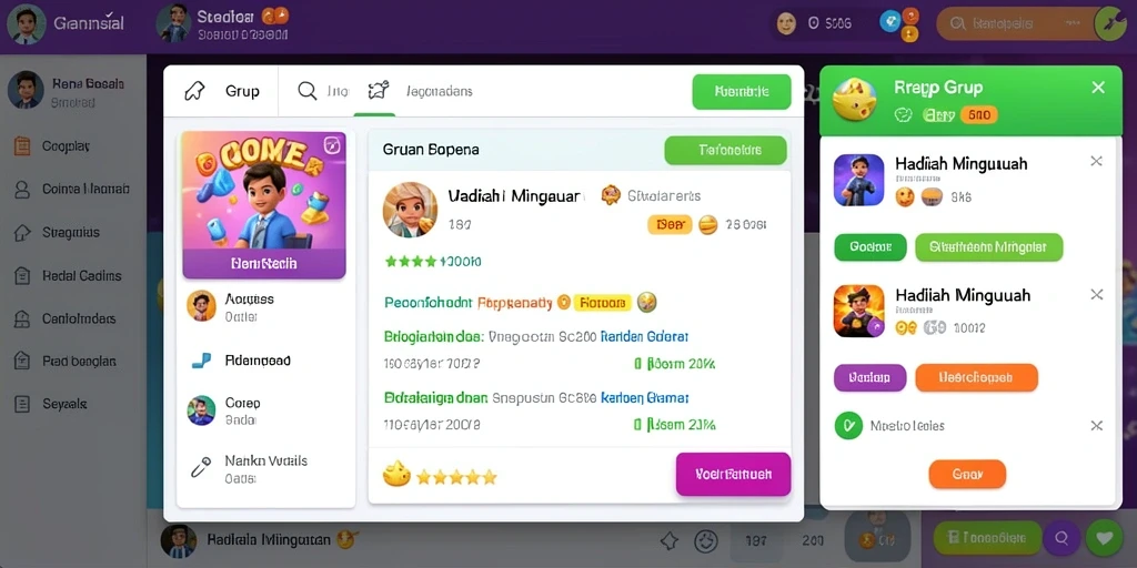 Screen shot dari level tantangan yang menegangkan.